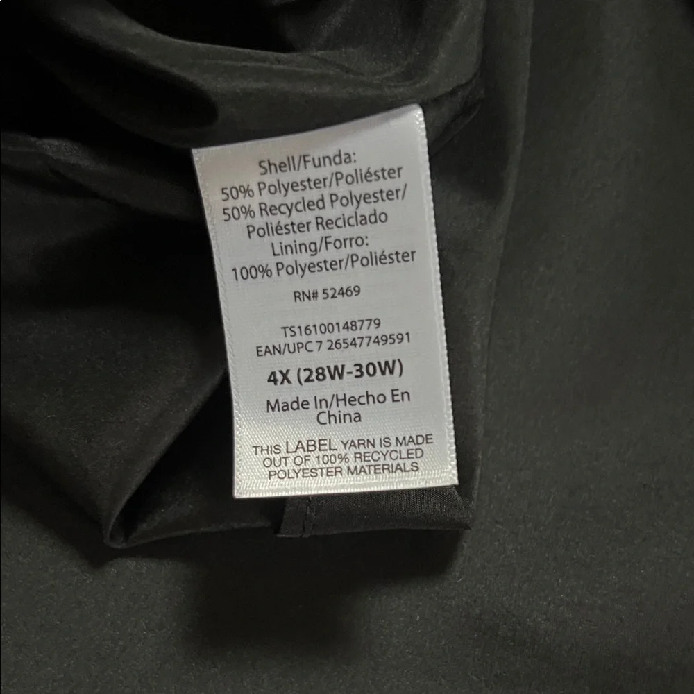 NWT Terra & Sky Women's Plus Peplum Midi Dress Size 4X - Picture 12 of 12